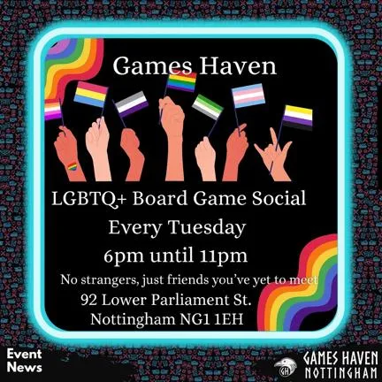 Tuesday LGTBQ+ Games Night